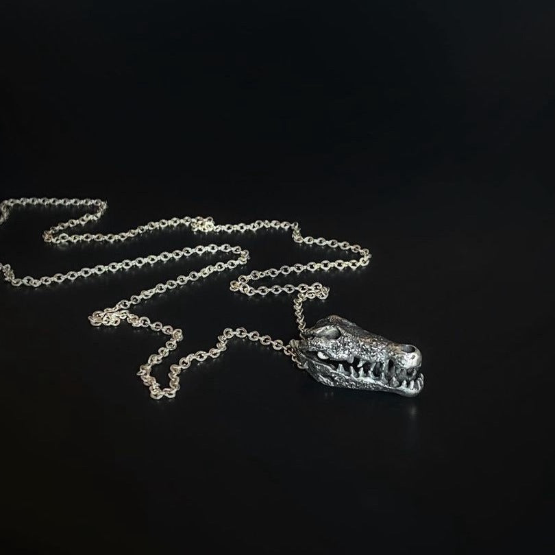 Crocodile Skull Necklace