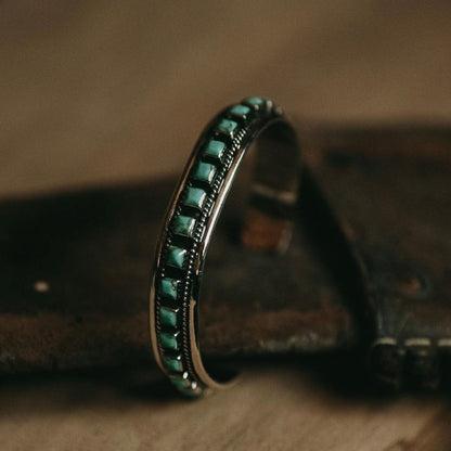 men's Turquoise silver bracelet