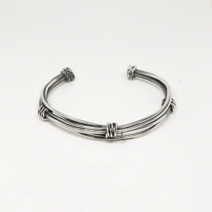 Wired Silver Chain Bracelet