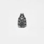  Ascension of Quetzalcoatl silver Ring on a white background