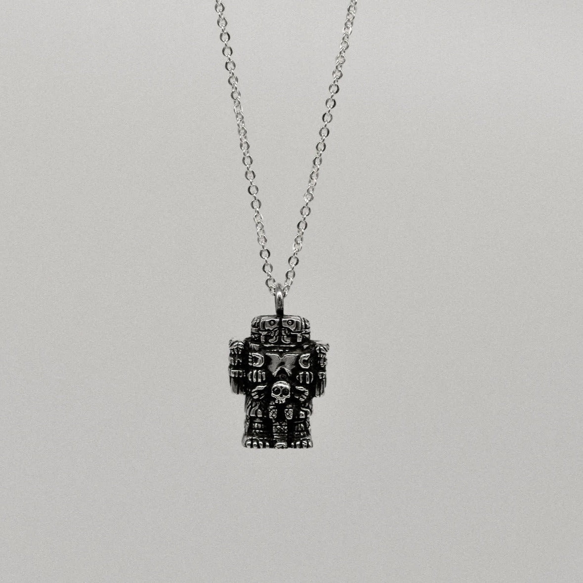 aztec silver necklace