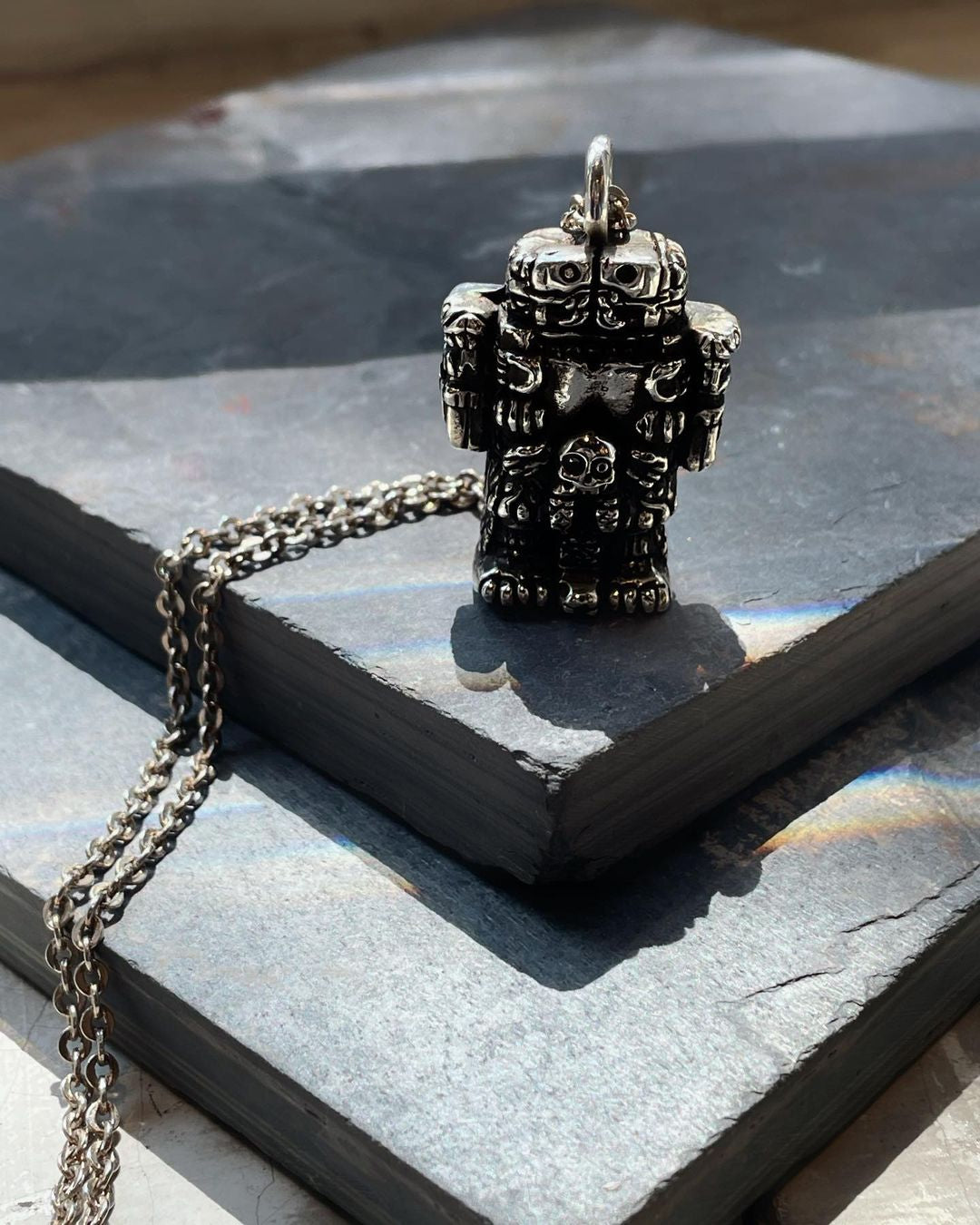 aztec silver necklace