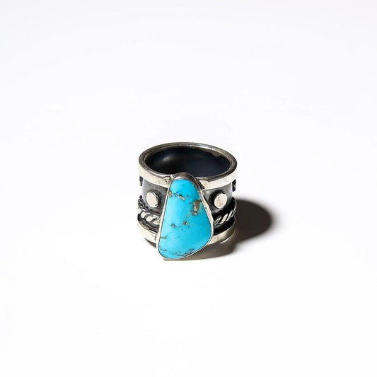 Bohemian Turquoise Silver Ring