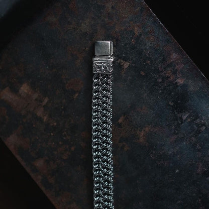 woven bali silver bracelet