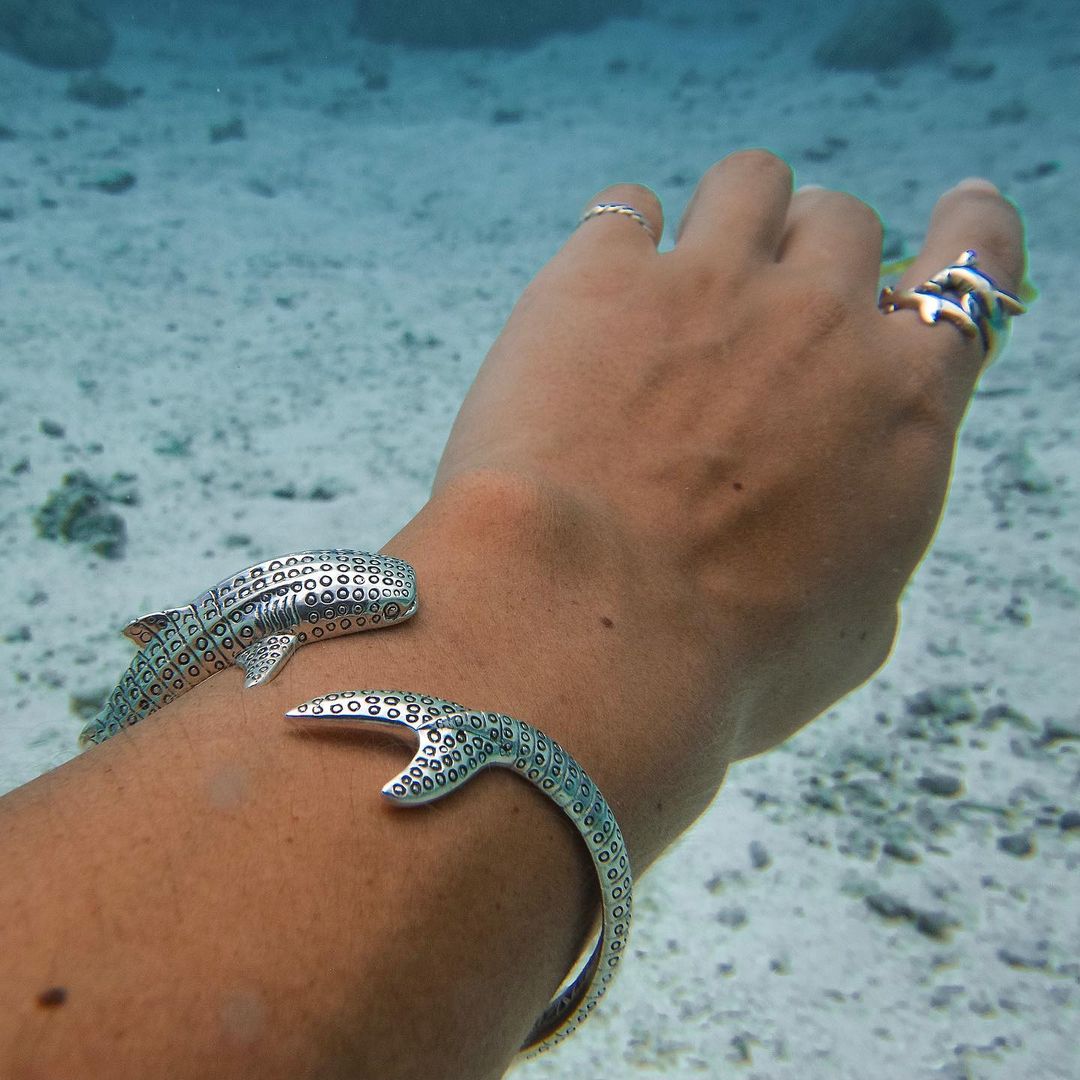 whale-shark silver bracelet