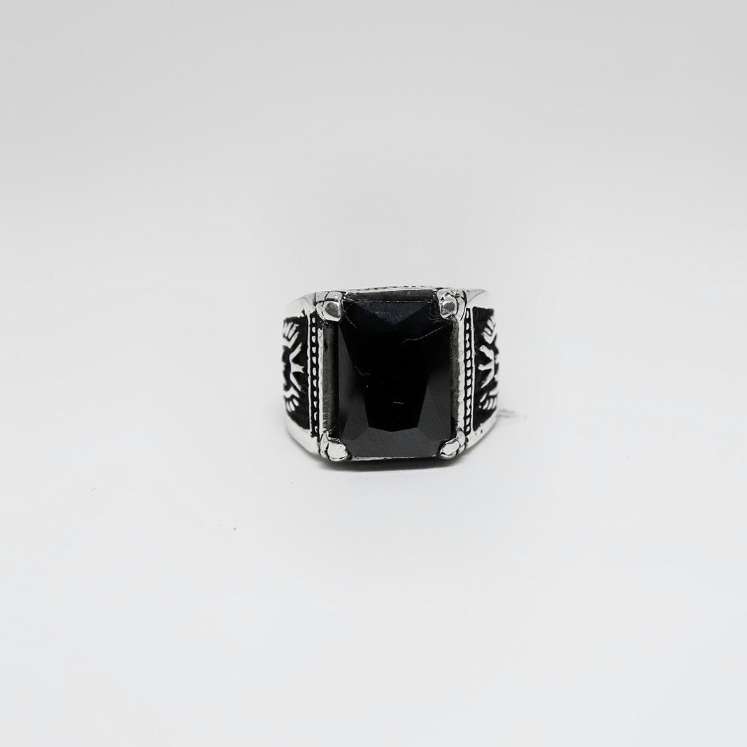 Onyx Silver Ring For Men