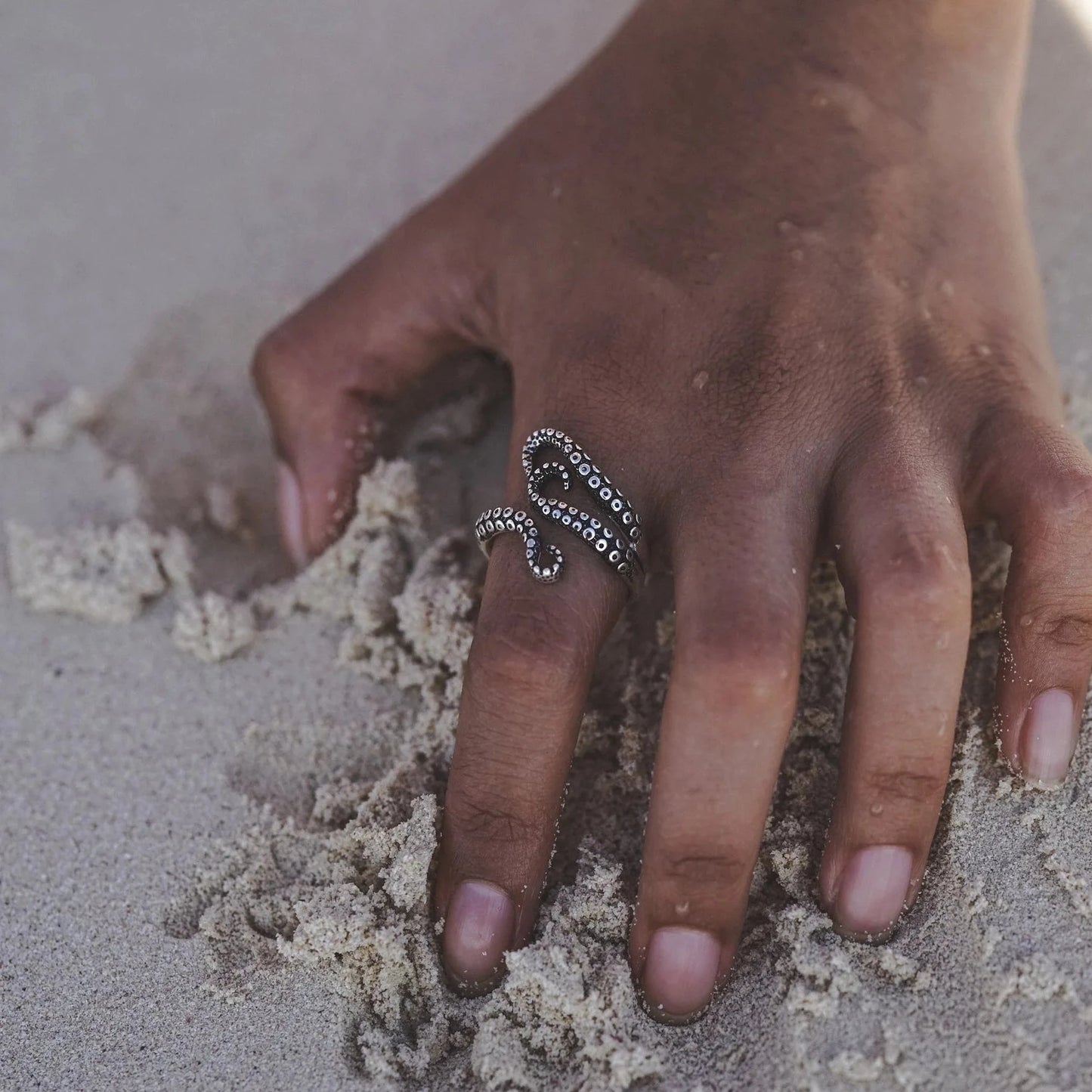 Octopus Silver Ring