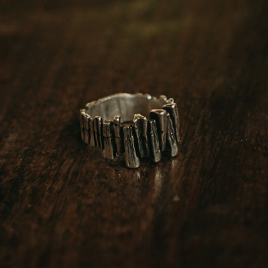 Wall silver ring