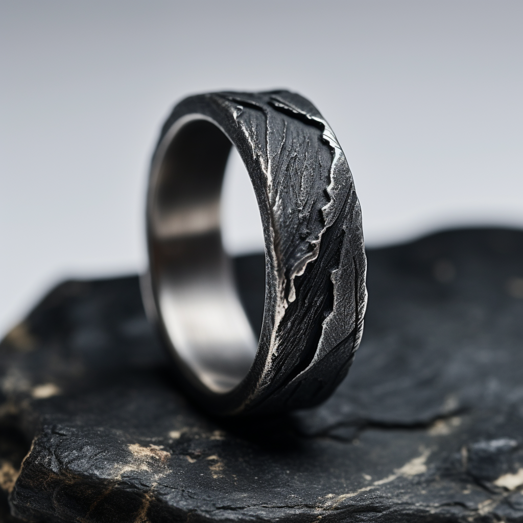 Handcrafted Rustic Silver Ring for Men | Artisanal Silver Jewelry ...