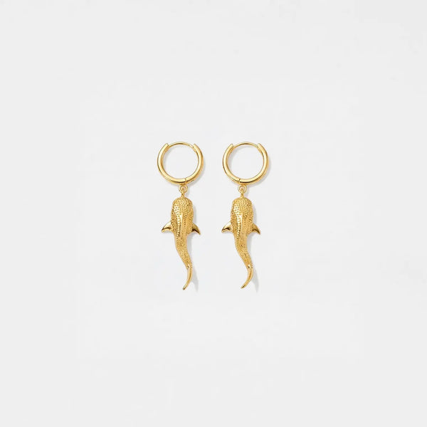 Boucles d’Oreilles Requin-Baleine
