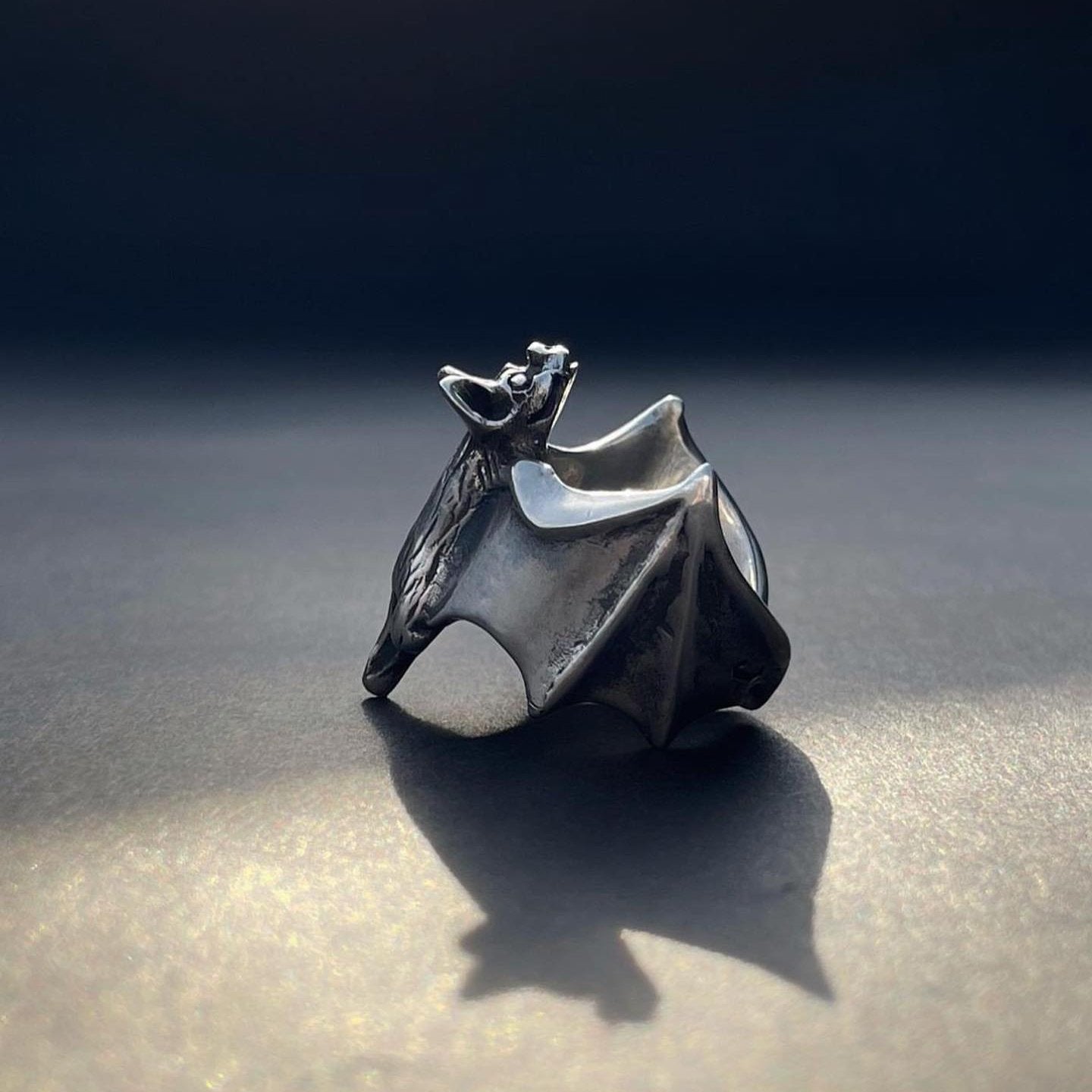 bat silver ring