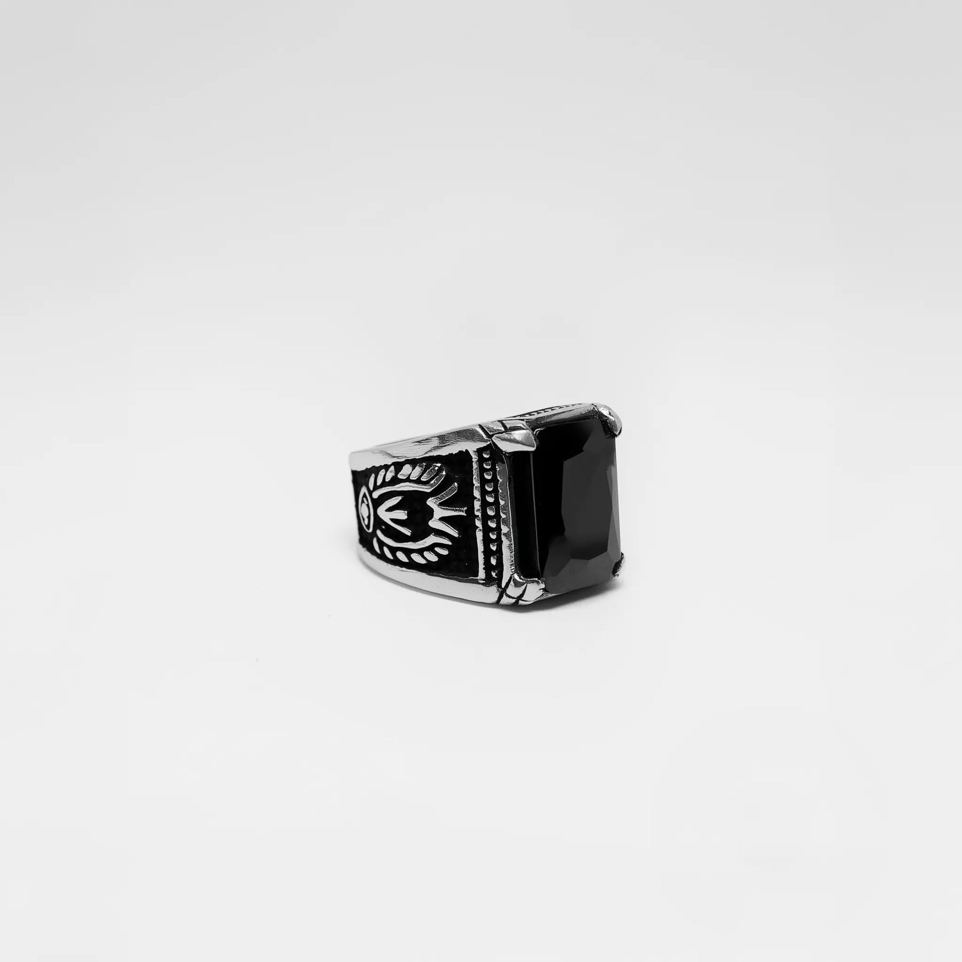 Onyx Silver Ring For Men