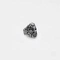 Handcrafted Luchador mask silver ring for men