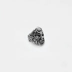 Handcrafted Luchador mask silver ring for men