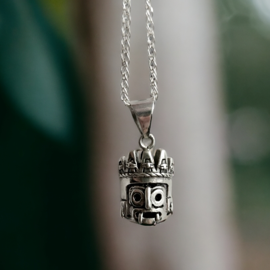 Tlaloc Silver Necklace