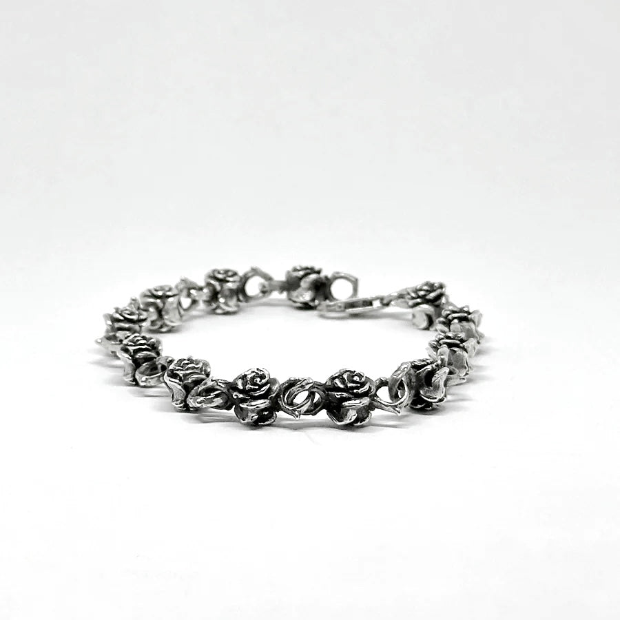 rose silver bracelet for men