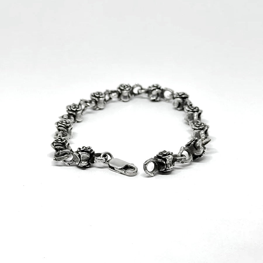 rose silver bracelet for men