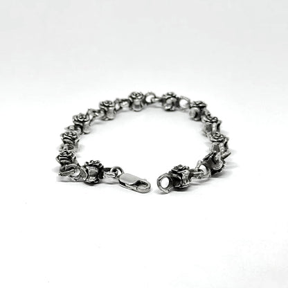 rose silver bracelet for men