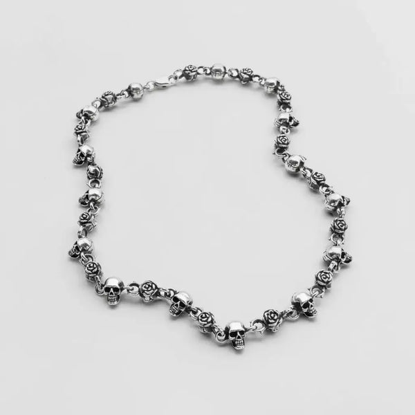 Collier Roses & Crânes